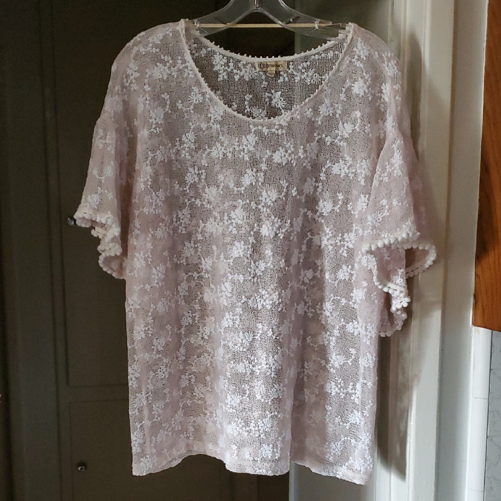 Democracy Lace Blouse - Cream